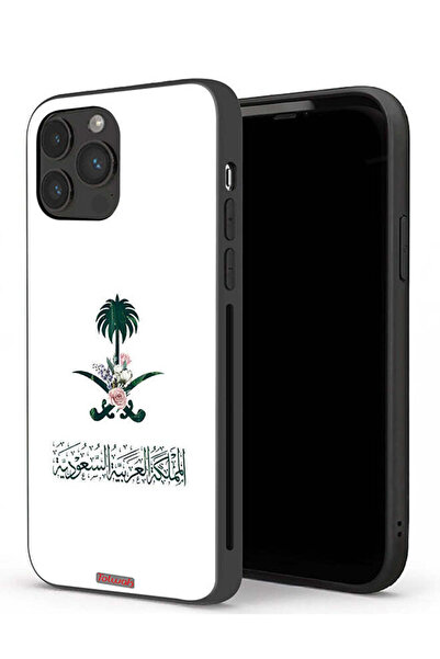 Tolwak غطاء حماية لجهاز ابل ايفون 13 برو - شعار المملكة العربية السعودية - رم...