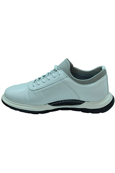 Voyager 1033 Mr Men's White Nata (40-44) Leather Casual Sports Shoes