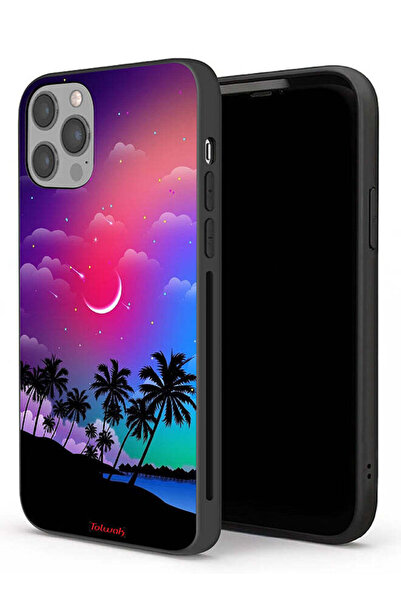 Tolwak غطاء حماية لجهاز Apple iPhone 12 Pro Max برسومات القمر في الليل