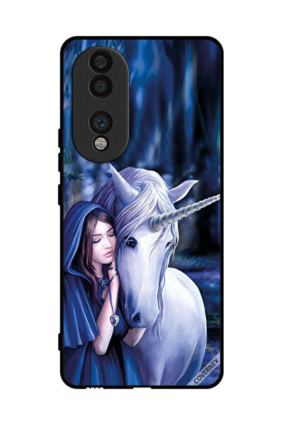 Covernex غطاء حماية لهاتف Honor 70 - فتاة تحب وحيد القرن