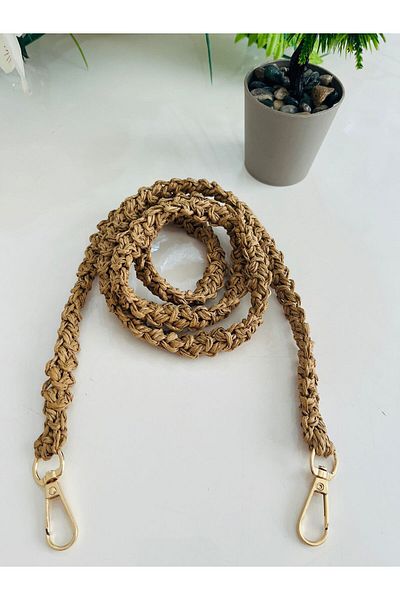 PİNKBAG Handmade Wicker Knitted Bag Strap