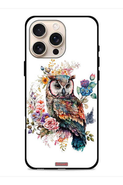 Tolwak غطاء حماية لجهاز Apple iPhone 16 Pro Max بتصميم بومة فنية تجريدية