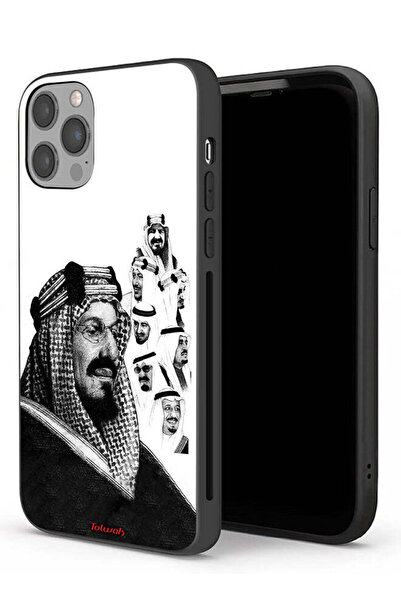 Tolwak غطاء حماية لجهاز آيفون 12 برو من آبل، ملصق فني أبيض وأسود لملوك المملك...