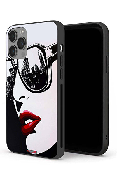 Tolwak جراب حماية لجهاز Apple iPhone 14 Pro Max بتصميم وجه فتاة وفن تجريدي