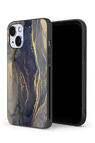 Tolwak جراب حماية لجهاز Apple iPhone 14 Plus بنمط رخامي لامع