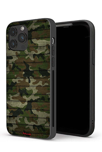 Tolwak جراب حماية لجهاز Apple iPhone 13 Pro Max بنمط خشبي مموه