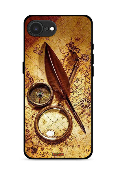 Tolwak غطاء حماية لجهاز Apple iPhone 16e بتصميم بوصلة عتيقة