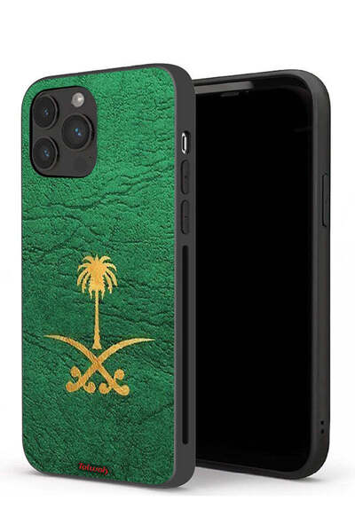 Tolwak جراب حماية لجهاز Apple iPhone 13 Pro Max من الجلد مع علامة المملكة الع...