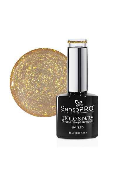 SensoPRO Milano Oja semipermanentă Holo Stars SensoPRO Milano 10ml, Solar Light #14