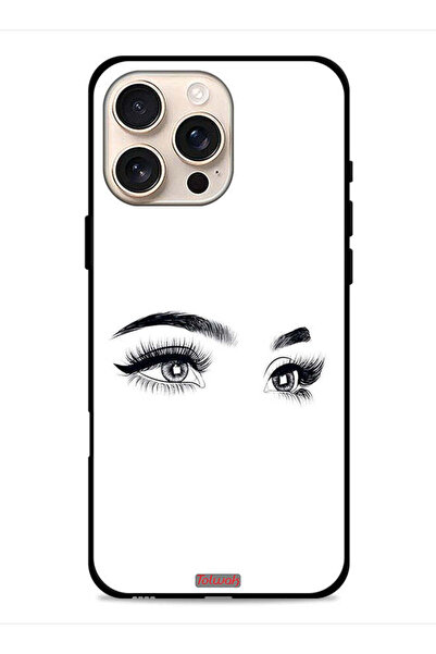 Tolwak غطاء حماية لجهاز Apple iPhone 16 Pro Max بتصميم عيون فنية