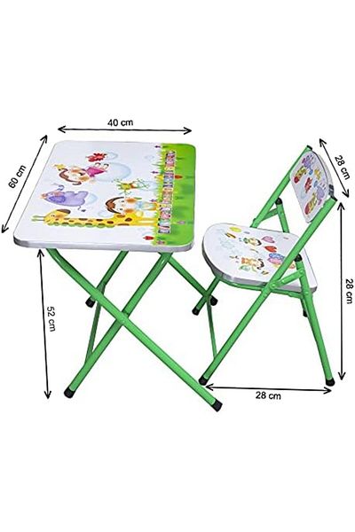 Generic able and Chair Sets for Kids | Blue Furniture for Kids | Kids Study Table and Chair for Playroom | C
