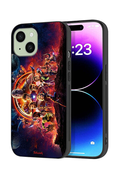 Tolwak Apple iPhone 15 Plus Protective Case Cover Avengers