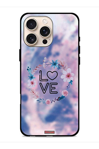 Tolwak غطاء حماية لجهاز Apple iPhone 16 Pro بتصميم خاتم زهور الحب