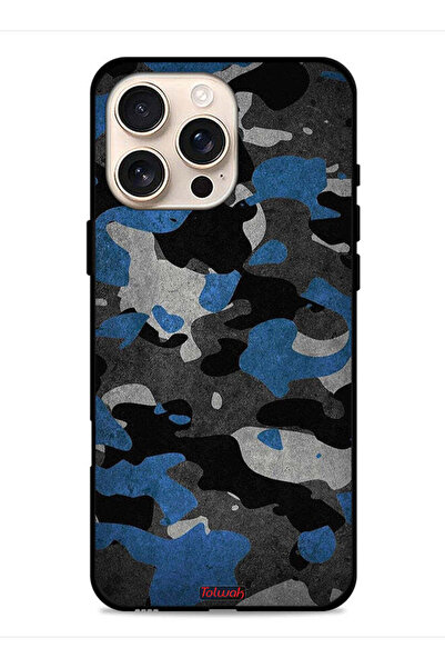 Tolwak غطاء حماية لهاتف Apple iPhone 16 Pro بنمط مموه