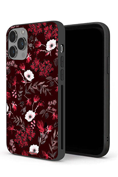 Tolwak غطاء حماية لجهاز Apple iPhone 14 Pro Max بنقشة زهور صغيرة وأوراق استوائية