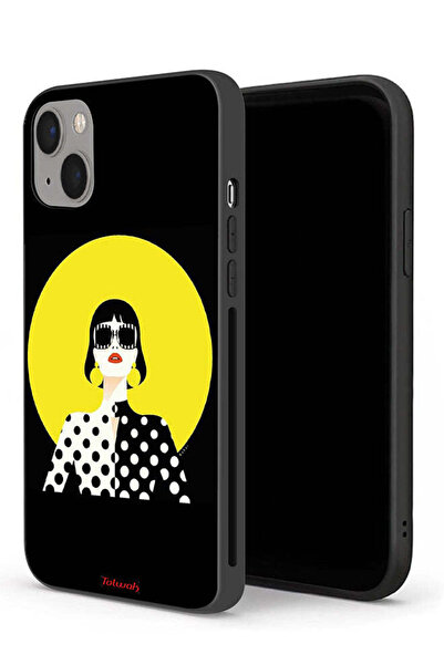 Tolwak جراب حماية لجهاز Apple iPhone 13 mini بتصميم فتاة أنيقة