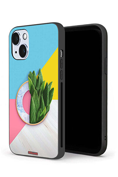 Tolwak جراب حماية لجهاز Apple iPhone 14 بنمط أوراق تجريدية