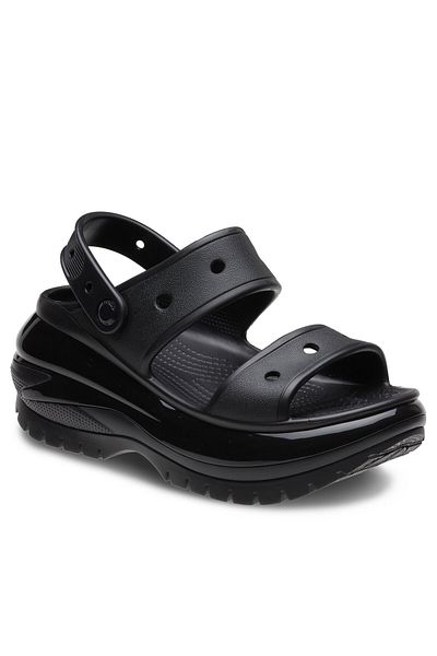 Crocs Sandale damă negre CROCS-207989 CLASSIC MEGA CRUSH SANDAL BLK BLACK