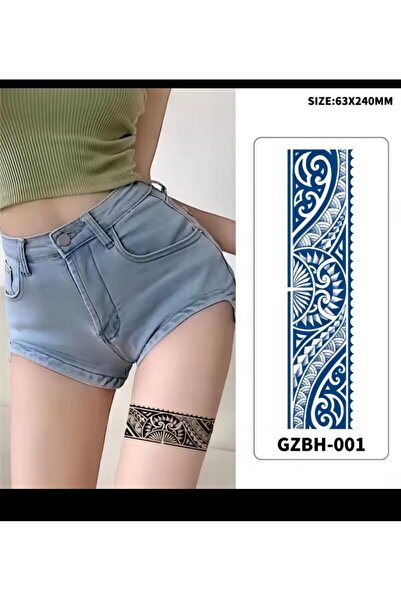 Arescollection YARI KALICI ( MİN 15 GÜN MAX 1 AY) tribal FİGÜRLÜ TATTOO DÖVME