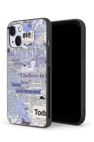 Tolwak جراب حماية لجهاز Apple iPhone 14 من قطع الصحف