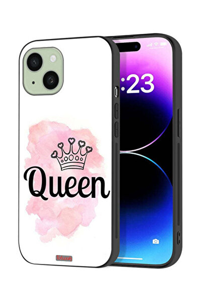 Tolwak Apple iPhone 15 Plus Protective Case Cover Queen Art