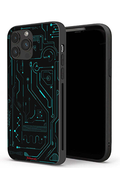 Tolwak جراب حماية لجهاز Apple iPhone 13 Pro دوائر فنية رقمية بسيطة شاشات متعددة