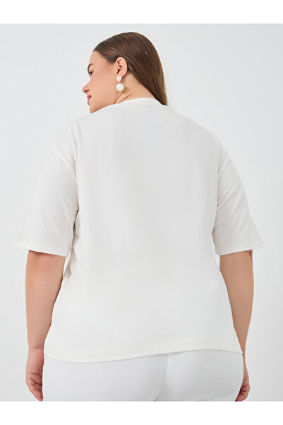 Styli Plus Size Venice Italy Graphic Print Short Sleeve T-Shirt