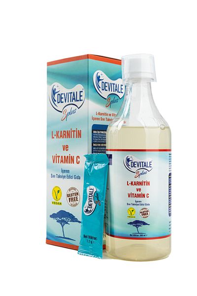 DEVİTALE Devitale Splus 500 ml (L-Carnitine & Vitamin C) + Insirol Black Garlic Extract 150 ml