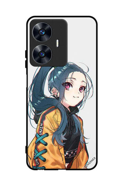Covernex Protective Case Cover For Realme C55 Cute Girl Feeling Cold