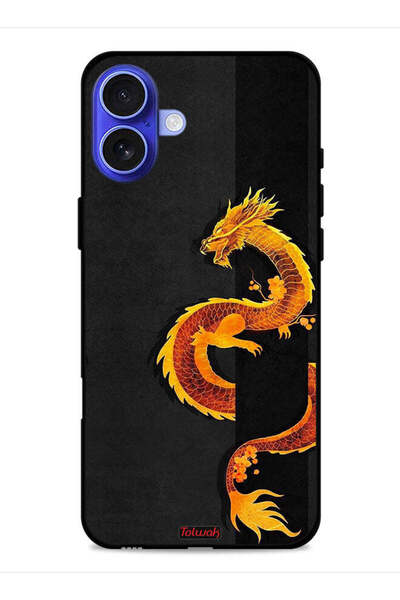 Tolwak غطاء حماية لجهاز Apple iPhone 16 Plus بتصميم فن التنين