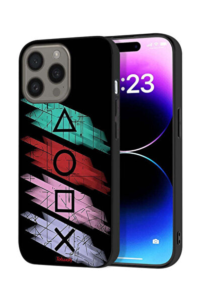 Tolwak غطاء حماية لجهاز Apple iPhone 15 Pro Max برسومات أيقونات لعبة الحبار