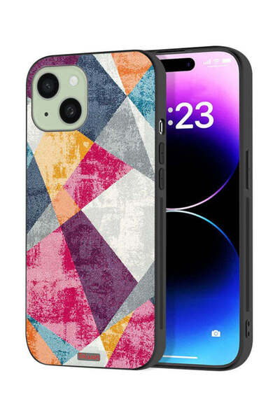 Tolwak Apple iPhone 15 Plus Protective Case Cover Paint Pattern