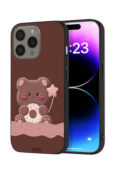Tolwak غطاء حماية لجهاز Apple iPhone 15 Pro بتصميم دب الدونات