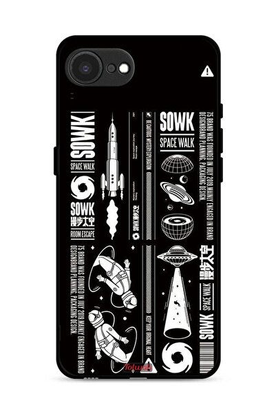 Tolwak غطاء حماية لجهاز Apple iPhone 16e - ملصق Sowk Space Walk