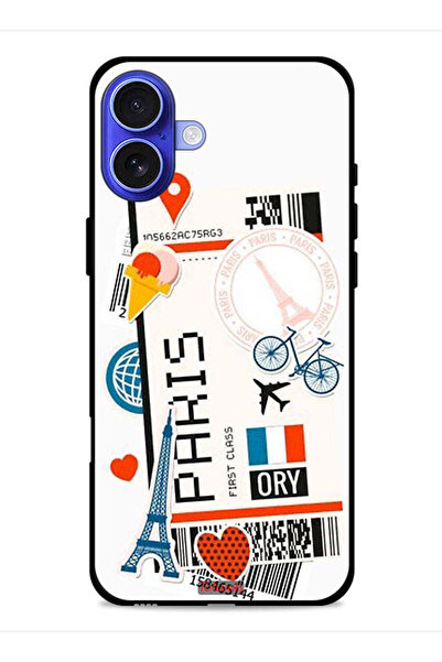 Tolwak غطاء حماية لجهاز Apple iPhone 16 ملصق باريس