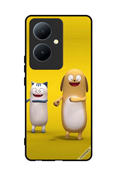 Covernex غطاء حماية لهاتف Vivo Y78 5G قصة قطة وكلب