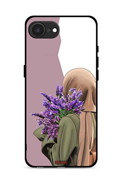 Tolwak غطاء حماية لهاتف Apple iPhone 16e يحمل زهرة