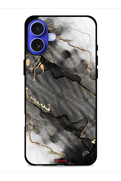 Tolwak غطاء حماية لجهاز آيفون 16 من آبل، رخامي لامع