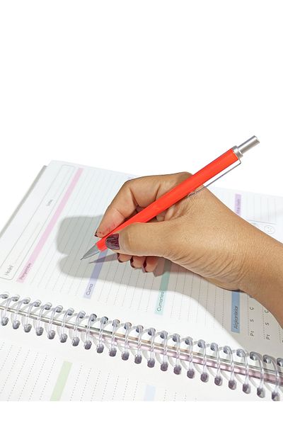 Limmy Metal Versatil Pen Neon Color Tip Pen 0.7 Versatil Pen - Orange