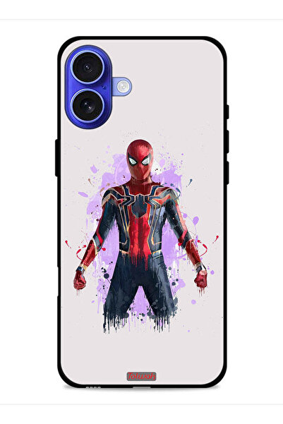Tolwak غطاء حماية لجهاز Apple iPhone 16 بتصميم العنكبوت الحديدي