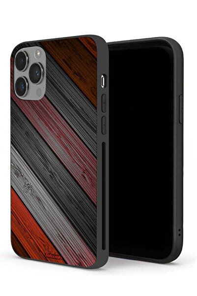 Tolwak غطاء حماية لجهاز Apple iPhone 14 Pro Max بنمط خشبي ملون