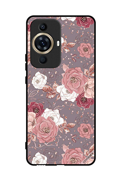 Covernex غطاء حماية لهاتف هواوي نوفا 11 برو بخلفية زهرية