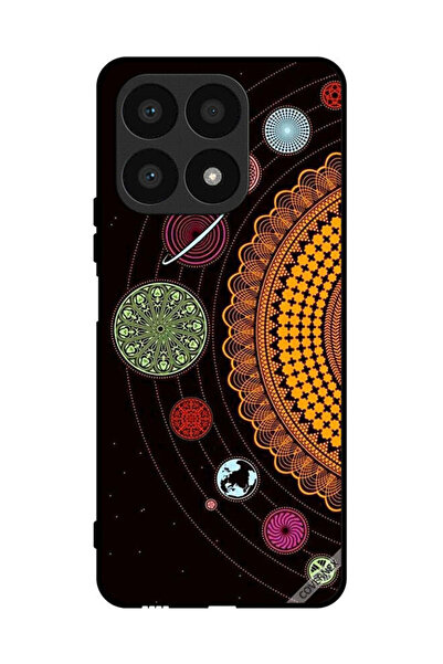 Covernex غطاء حماية لهاتف Honor X8a - فن ماندالا للنظام الشمسي