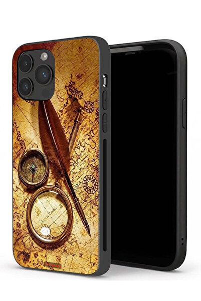 Tolwak جراب حماية لجهاز Apple iPhone 13 Pro Max بتصميم بوصلة عتيقة