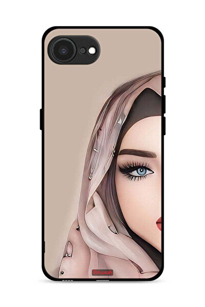 Tolwak غطاء حماية لجهاز Apple iPhone 16e بتصميم فتاة نصف وجه