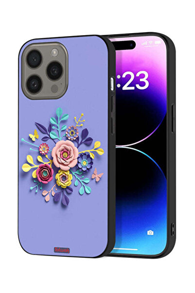 Tolwak غطاء حماية لجهاز Apple iPhone 15 Pro Max بتصميم زهور فنية