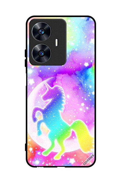 Covernex غطاء حماية لهاتف Realme C55 Rainbow Unicorn