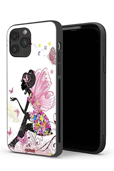 Tolwak جراب حماية لجهاز Apple iPhone 13 Pro بتصميم فتاة الفراشة