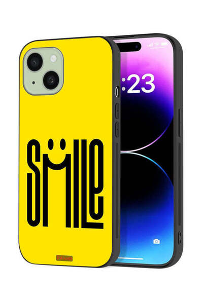 Tolwak Apple iPhone 15 Plus Protective Case Cover Smile Art