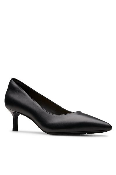 CLARKS Women's High Heels Black CLARKS-26179296 318 BLACK LEATHER